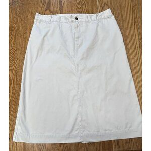 CJ Banks Modest Khaki Tan 30" Midi Pencil Skirt Fitted Waist 42” 1X